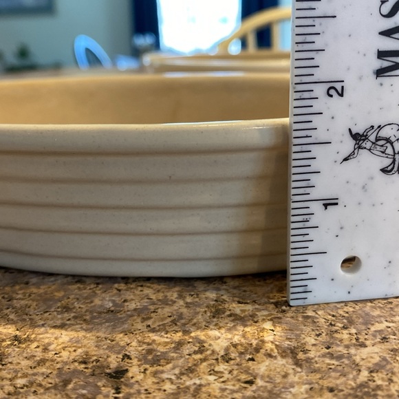 2 Pampered Chef Stonewear New Traditions Collection USA Oval Baking Dishes USED - Picture 5 of 16